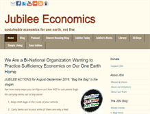 Tablet Screenshot of jubilee-economics.org